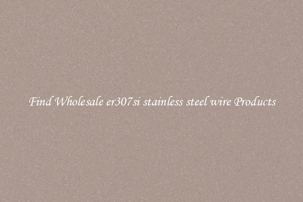 Find Wholesale er307si stainless steel wire Products