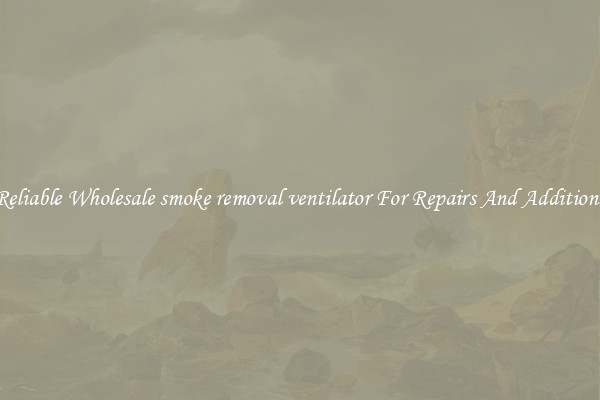 Reliable Wholesale smoke removal ventilator For Repairs And Additions