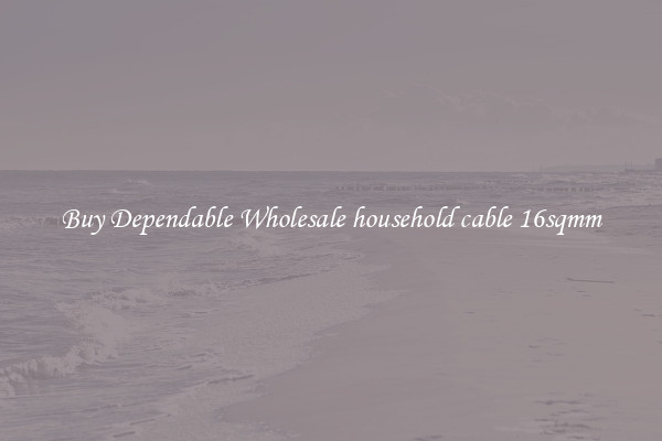 Buy Dependable Wholesale household cable 16sqmm