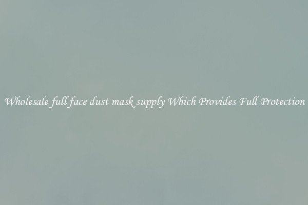 Wholesale full face dust mask supply Which Provides Full Protection