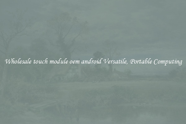 Wholesale touch module oem android Versatile, Portable Computing