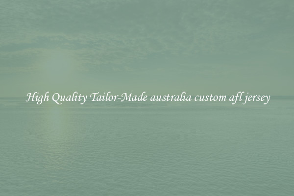 High Quality Tailor-Made australia custom afl jersey