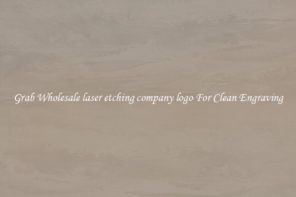 Grab Wholesale laser etching company logo For Clean Engraving