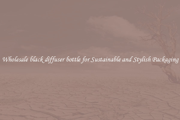 Wholesale black diffuser bottle for Sustainable and Stylish Packaging