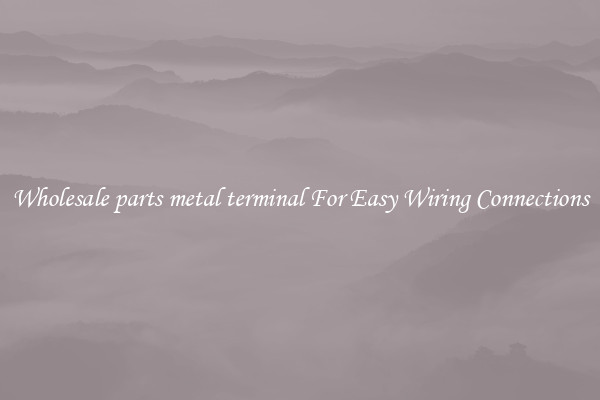 Wholesale parts metal terminal For Easy Wiring Connections