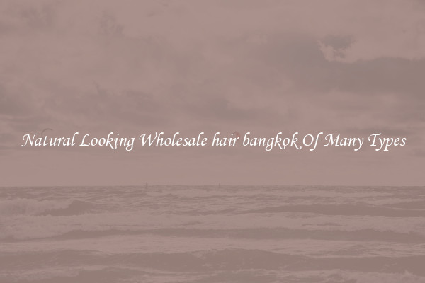 Natural Looking Wholesale hair bangkok Of Many Types
