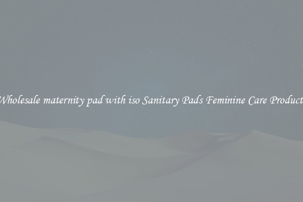 Wholesale maternity pad with iso Sanitary Pads Feminine Care Products