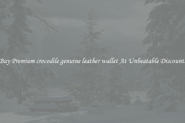 Buy Premium crocodile genuine leather wallet At Unbeatable Discounts