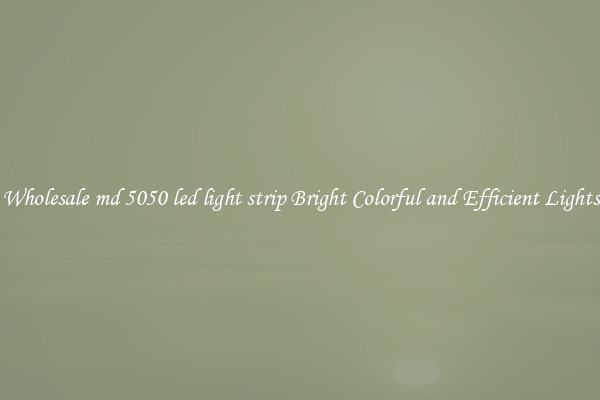 Wholesale md 5050 led light strip Bright Colorful and Efficient Lights