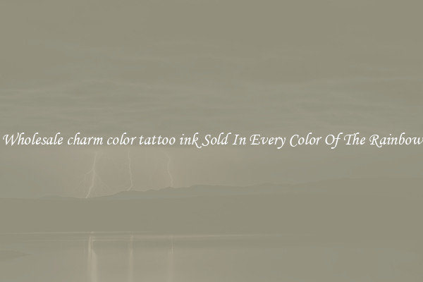 Wholesale charm color tattoo ink Sold In Every Color Of The Rainbow