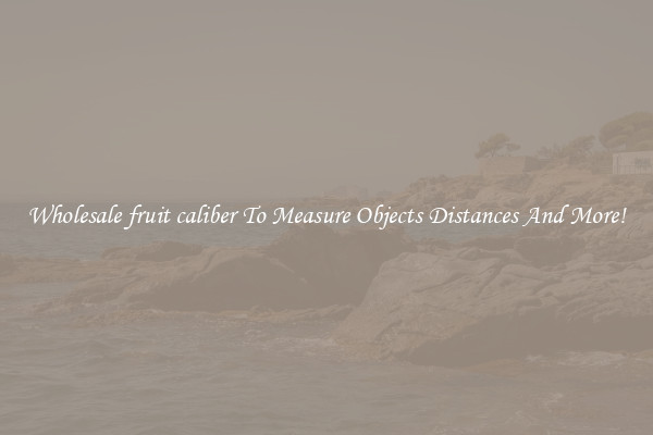 Wholesale fruit caliber To Measure Objects Distances And More!