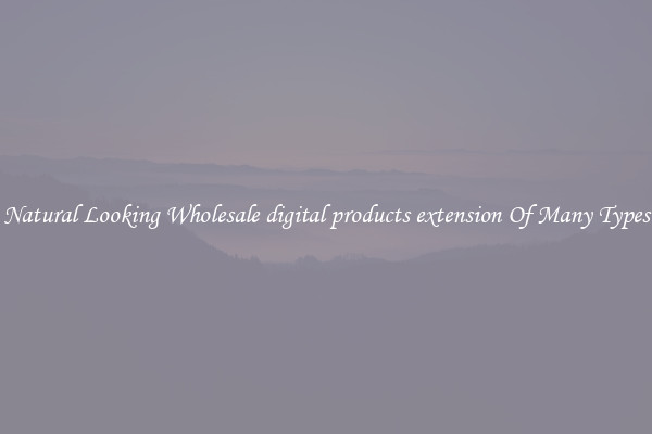 Natural Looking Wholesale digital products extension Of Many Types